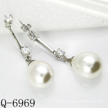 Latest Styles Cultured Pearl Earrings 925 Silver (Q-6969)